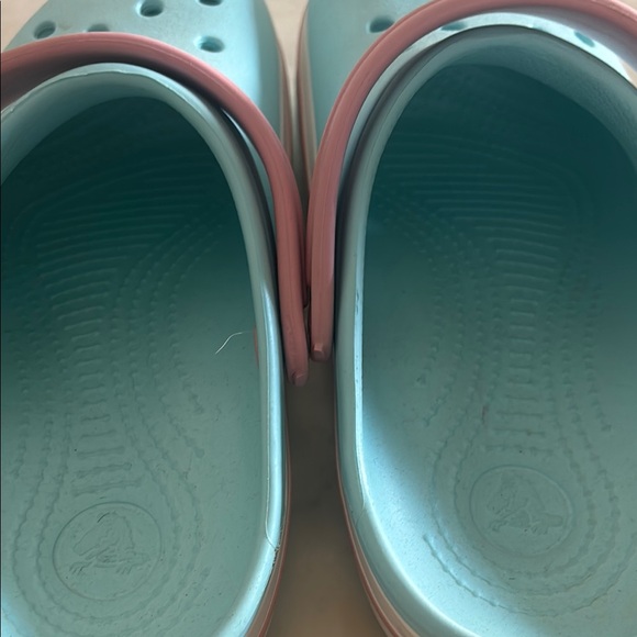 CROCS Pink and Blue Sandals with Ventilation Holes - Picture 4 of 5